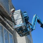 L&L Signs & Neon Ltd | Crew on cherrypicker doing installation