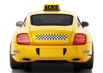 L&L Signs & Neon Ltd | Luxurious and fast business taxi car isolated on white background. 3D illustration.