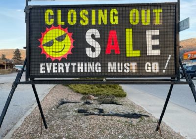 L&L Signs & Neon Ltd | Closing Sale black sign