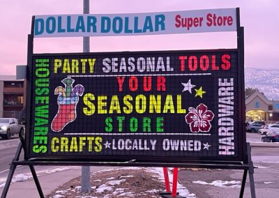 L&L Signs & Neon Ltd | Dollar Dollar Superstore Black Sign